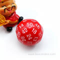 Bescon Polyhedral Dice 50-sided Gaming Dice, D50 die, D50 dice, 50 Sides Dice, 50 Sided Cube Assorted Colors